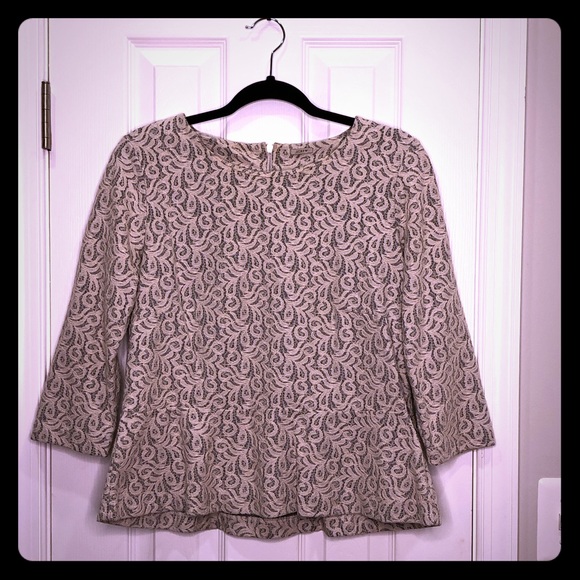 J. Crew Tops - ✨SALE✨J.CREW | Lace Peplum blouse